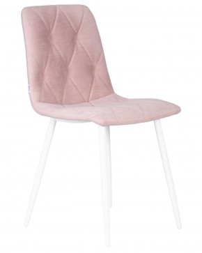 Стул обеденный DOBRIN CHILLY ROMBO, Розовый Simple 03, основание белый в Приобье - priobie.ok-mebel.com | фото 2