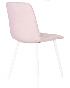 Стул обеденный DOBRIN CHILLY ROMBO, Розовый Simple 03, основание белый в Приобье - priobie.ok-mebel.com | фото 4