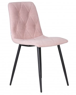 Стул обеденный DOBRIN CHILLY ROMBO, Розовый Simple 03, основание черное в Приобье - priobie.ok-mebel.com | фото 2