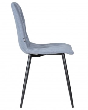Стул обеденный DOBRIN CHILLY ROMBO, Серо-голубой Simple 26, основание черное в Приобье - priobie.ok-mebel.com | фото 3