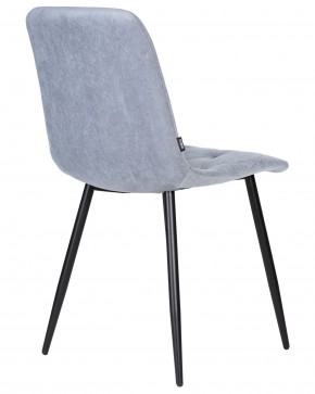 Стул обеденный DOBRIN CHILLY ROMBO, Серо-голубой Simple 26, основание черное в Приобье - priobie.ok-mebel.com | фото 4