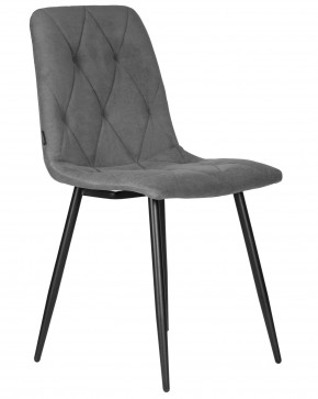 Стул обеденный DOBRIN CHILLY ROMBO, Серый Simple 33, основание черное в Приобье - priobie.ok-mebel.com | фото 2