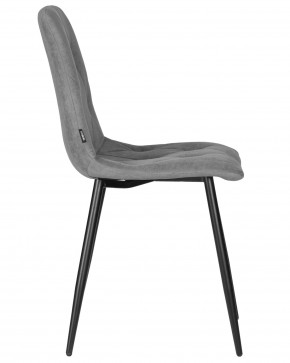 Стул обеденный DOBRIN CHILLY ROMBO, Серый Simple 33, основание черное в Приобье - priobie.ok-mebel.com | фото 3