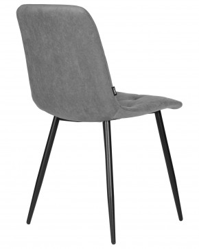 Стул обеденный DOBRIN CHILLY ROMBO, Серый Simple 33, основание черное в Приобье - priobie.ok-mebel.com | фото 4