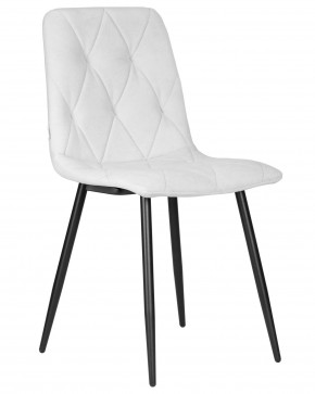 Стул обеденный DOBRIN CHILLY ROMBO, Светло-серый Simple 29, основание черный в Приобье - priobie.ok-mebel.com | фото