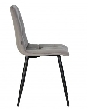 Стул обеденный DOBRIN CHILLY, Темно-серый Holland 18, основание черное в Приобье - priobie.ok-mebel.com | фото 4