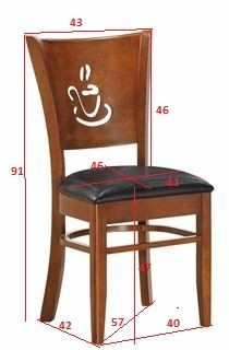 Стул обеденный DOBRIN JERRY, шоколад, чёрный в Приобье - priobie.ok-mebel.com | фото 11