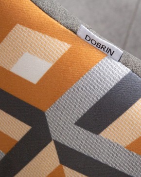 Стул обеденный DOBRIN MARKUS, ЭМАЛЬ ЧЕРНЫЙ МУАР ткань Candy Graphite+Escada Ochre в Приобье - priobie.ok-mebel.com | фото 10