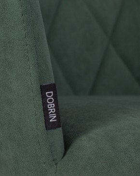 Стул обеденный DOBRIN ROBY, ЭМАЛЬ ЧЕРНЫЙ МУАР велюр Catania Izumrud в Приобье - priobie.ok-mebel.com | фото 9