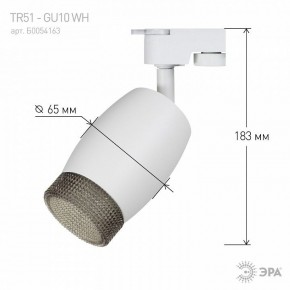 Светильник на штанге Эра  TR51 - GU10 WH в Приобье - priobie.ok-mebel.com | фото 4