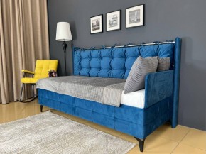 СВЕТЛАНА 3 Кровать линейная (Синий) в Приобье - priobie.ok-mebel.com | фото 2