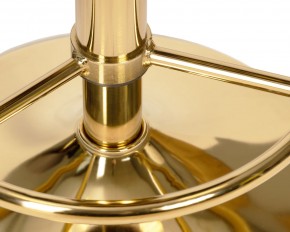 Табурет барный DOBRIN BRUNO GOLD, пудрово-розовый велюр (MJ9-32) в Приобье - priobie.ok-mebel.com | фото 3