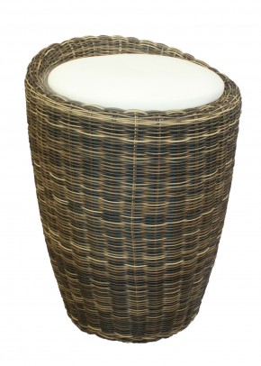 Табурет с местом для хранения LM-1100Rattan, кремовый в Приобье - priobie.ok-mebel.com | фото