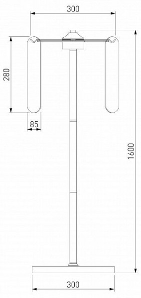 Торшер Eurosvet Claire 01171/3 золото в Приобье - priobie.ok-mebel.com | фото 3