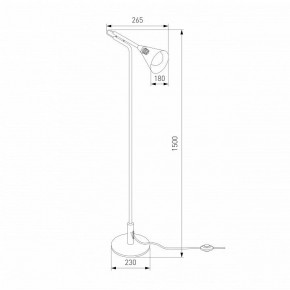 Торшер Eurosvet Enigma 01187/1 черный в Приобье - priobie.ok-mebel.com | фото 4