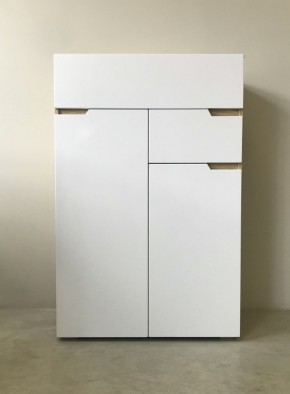 ТРИО Спальный гарнитур (модульный) сонома/белый в Приобье - priobie.ok-mebel.com | фото 9