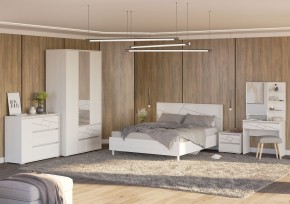 АДЕЛИНА Трюмо (белый рамух) в Приобье - priobie.ok-mebel.com | фото 3