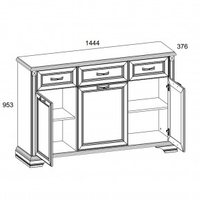 Тумба 3D3S, MONAKO, цвет Сосна винтаж/дуб анкона в Приобье - priobie.ok-mebel.com | фото 2