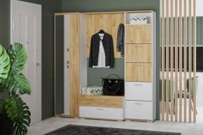 Тумба для обуви НМ 013.25 "Санти" (Белый/Крафт Золотой) в Приобье - priobie.ok-mebel.com | фото 3