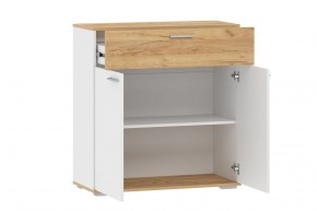 Тумба НМ 013.77 "Санти" (Белый/Крафт Золотой) в Приобье - priobie.ok-mebel.com | фото 2