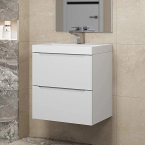 Тумба под раковину Uperwood Tanos 50 см, подвесная, белая матовая в Приобье - priobie.ok-mebel.com | фото