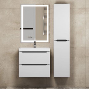 Тумба под раковину Uperwood Tanos 60 см, подвесная, белая/графит в Приобье - priobie.ok-mebel.com | фото 13