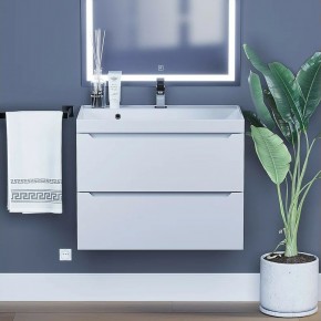 Тумба под раковину Uperwood Tanos 70 см, подвесная, белая матовая в Приобье - priobie.ok-mebel.com | фото