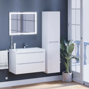 Тумба под раковину Uperwood Tanos 80 см, подвесная, белая матовая в Приобье - priobie.ok-mebel.com | фото 11