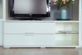 Тумба под ТВ Тиффани М03 (Белый) в Приобье - priobie.ok-mebel.com | фото 4