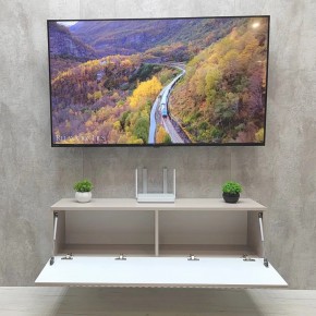 Тумба подвесная под ТВ LINES MTV4-MA 1150 Бежевый (Леда-М 10.1.5) в Приобье - priobie.ok-mebel.com | фото 3