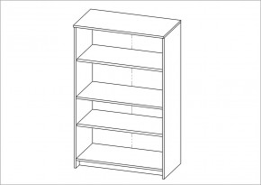 Тумба СИРИУС двухдверная высокая, цвет белый в Приобье - priobie.ok-mebel.com | фото 2