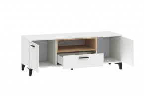 Тумба ТВА НМ 013.43 "Bergen" (Белый/Дуб бунратти) в Приобье - priobie.ok-mebel.com | фото 2