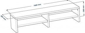 ТВ-тумба Энкель ТВ16, тамбурат, цвет белый в Приобье - priobie.ok-mebel.com | фото 3