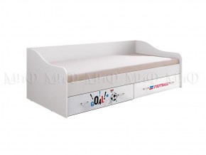 ВЕГА NEW Boy  Кровать 900 с настилом ЛДСП (белый глянец с фотопечатью/белый) в Приобье - priobie.ok-mebel.com | фото