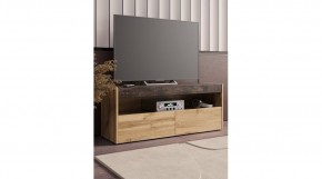 ВЕГАС Тумба ТВ (Дуб Вотан/Ателье темный​​​​​​​) в Приобье - priobie.ok-mebel.com | фото