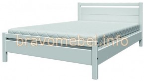 ВЕРОНИКА-1 Кровать из массива 900 (Белый Античный) в Приобье - priobie.ok-mebel.com | фото