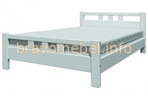 ВЕРОНИКА-2 Кровать из массива 900 (Белый античный) в Приобье - priobie.ok-mebel.com | фото
