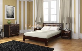 ВЕРОНИКА Кровать из массива 1600 в Приобье - priobie.ok-mebel.com | фото 5