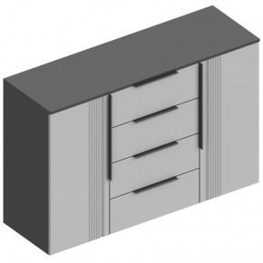 ВИТА Комод 2-ств c 4 ящиками в Приобье - priobie.ok-mebel.com | фото