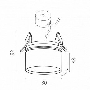Встраиваемый светильник Lightstar Acuto 215806 в Приобье - priobie.ok-mebel.com | фото 4