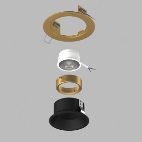 Встраиваемый светильник Lightstar Domino D61307GMOD в Приобье - priobie.ok-mebel.com | фото 3