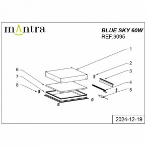 Встраиваемый светильник Mantra Blue Sky 9095 в Приобье - priobie.ok-mebel.com | фото 5