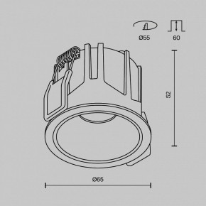 Встраиваемый светильник Maytoni Alfa LED DL043-01-10W2.7K-RD-W в Приобье - priobie.ok-mebel.com | фото 10