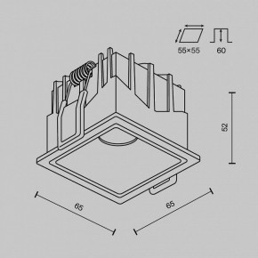 Встраиваемый светильник Maytoni Alfa LED DL043-01-10W4K-SQ-W-1 в Приобье - priobie.ok-mebel.com | фото 9