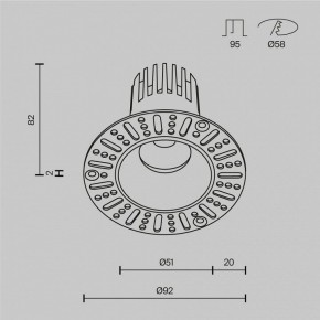 Встраиваемый светильник Maytoni Dip DL119-10W-2.7K-TRS-B в Приобье - priobie.ok-mebel.com | фото 10