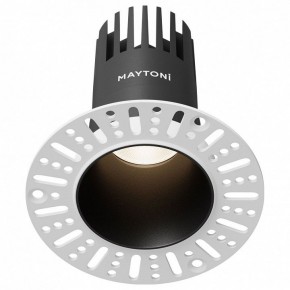Встраиваемый светильник Maytoni Dip DL120-10W-4K-TRS-B в Приобье - priobie.ok-mebel.com | фото