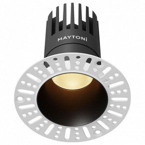 Встраиваемый светильник Maytoni Dip DL122-15W-2.7K-TRS-B в Приобье - priobie.ok-mebel.com | фото