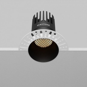 Встраиваемый светильник Maytoni Dip DL122-15W-2.7K-TRS-B в Приобье - priobie.ok-mebel.com | фото 7