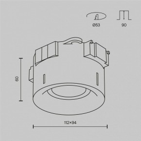 Встраиваемый светильник Maytoni Intro DL110-GU10-W в Приобье - priobie.ok-mebel.com | фото 12