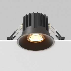 Встраиваемый светильник Maytoni Round DL058-12W2.7K-B в Приобье - priobie.ok-mebel.com | фото 4
